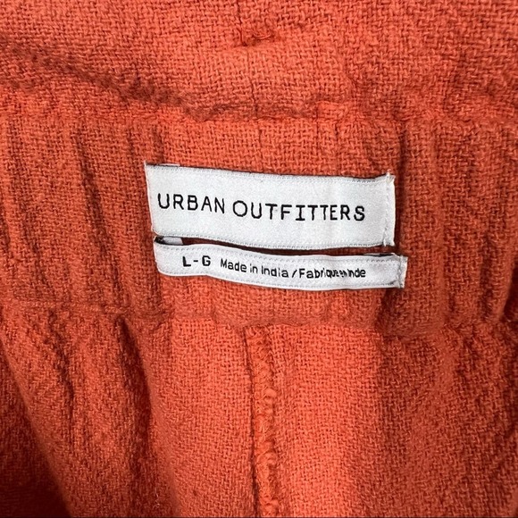 Urban Outfitters Cotton UO Bennie Paperbag Wide-Leg Pant in Orange Large - Picture 13 of 15